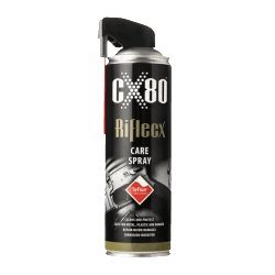 Aerosol can of CX-80 HiTeck Care Spray with a red nozzle.