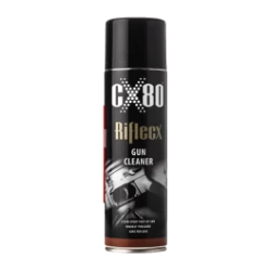 A can of CX-80 Rilfex gun cleaner spray.