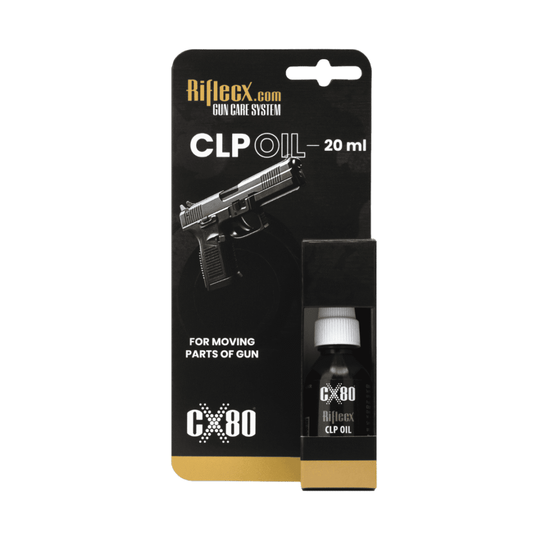 CLP oil for firearm maintenance and lubrication.